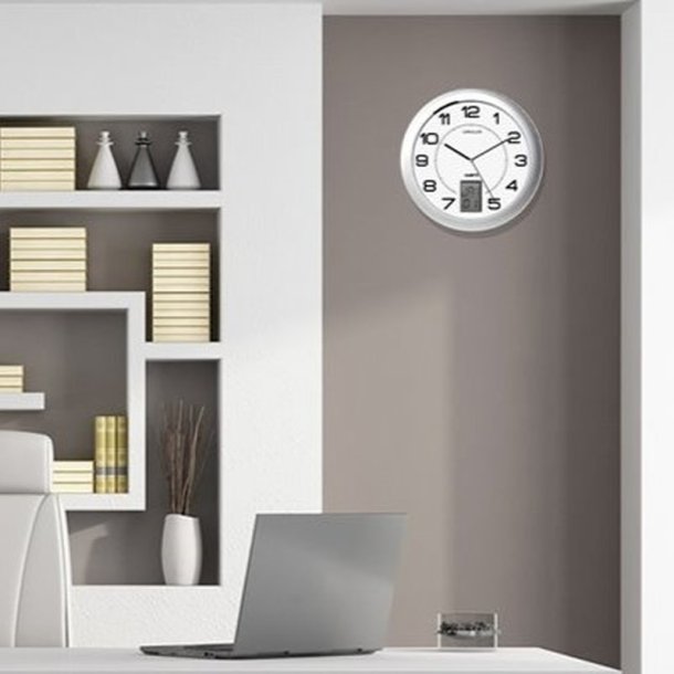 Unilux Instinct Clock 31cm vgur - Analog vgur i slv