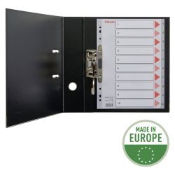 Esselte A4 Register - Kraftig pp - 1-10 - med pile-design - gr