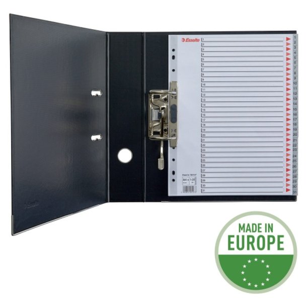 Esselte A4 maxi Register - Kraftig pp - 1-31 - gr