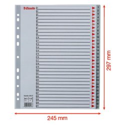 Esselte A4 maxi Register - Kraftig pp - 1-31 - gr