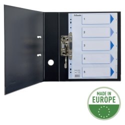 Esselte A4 Register - Kraftig pp - 1-5 - med pile-design - hvid