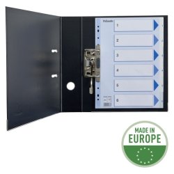 Esselte A4 Register - Kraftig pp - 1-6 - med pile-design - hvid