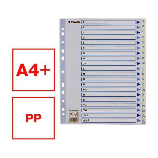 Esselte A4 Maxi Register - PP - hvid