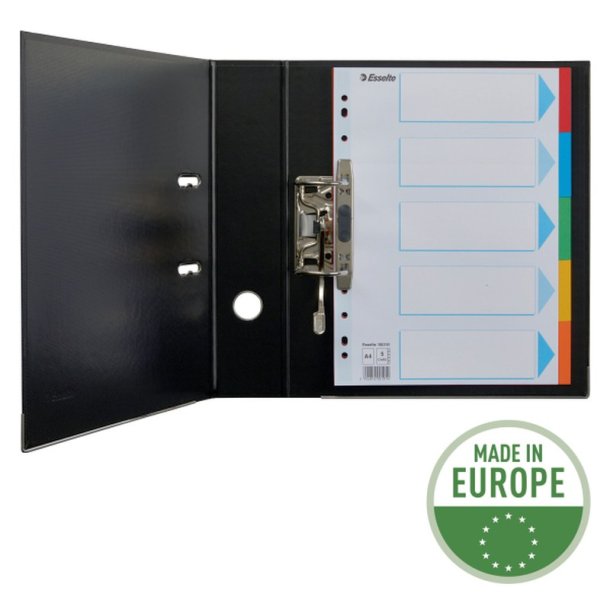 Esselte A4 Faneblade - karton - 5-delt