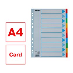 Esselte A4 Faneblade - karton - 10-delt