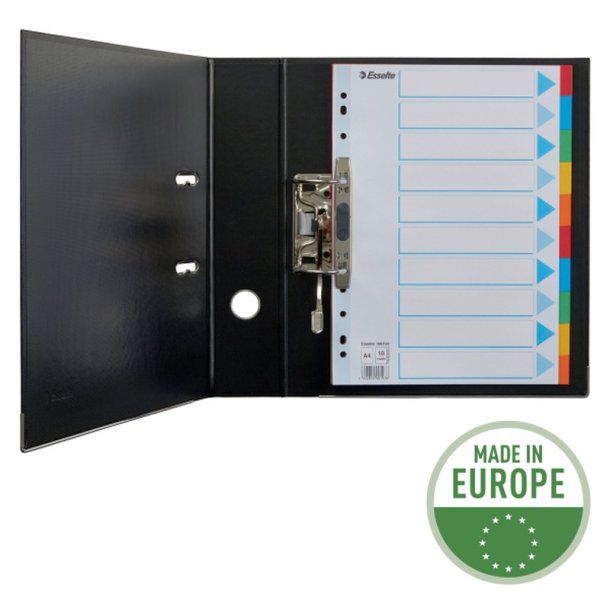Esselte A4 Faneblade - karton - 10-delt