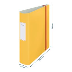 Leitz Cosy Active A4 Brevordner - buet - PP - 82 mm - gul