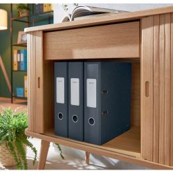 Leitz A4 Brevordner Cosy 180&deg; - Soft Touch - PP - 80mm - gr