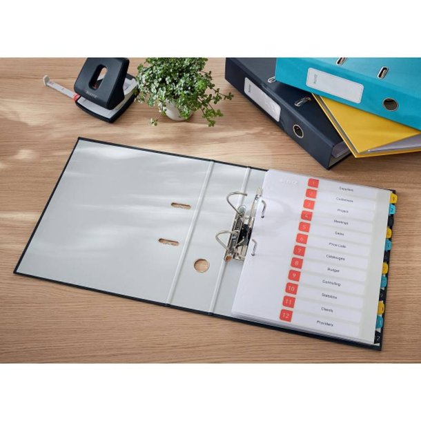 Leitz A4 Brevordner Cosy 180&deg; - Soft Touch - PP - 80mm - gr