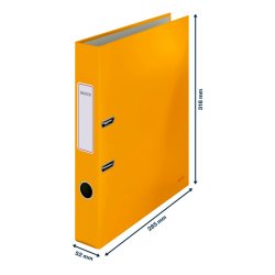 Leitz A4 Brevordner Cosy 180&deg; - Soft Touch - PP - 50mm - gul