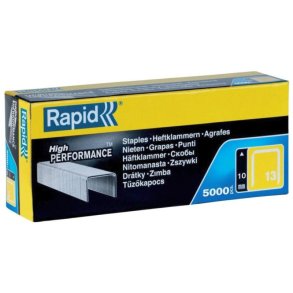 Rapid Hfteklammer - 13/10 - galvaniseret - hfter op til 50 ark - 5000 stk.