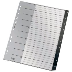 Leitz A4 Register - recycled - PP - 1-10 - sort