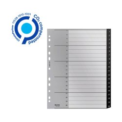 Leitz A4 Register - recycled - PP - 1-20 - sort