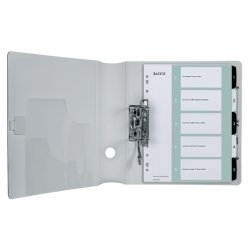 Leitz A4+ Register - printbar - PP - 1-5 - hvid/sort