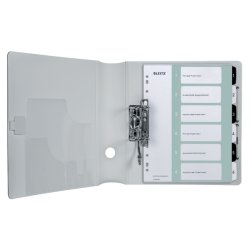 Leitz A4+ Register - printbar - PP - 1-6 - hvid/sort