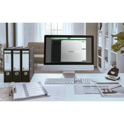 Leitz A4+ Register - printbar - PP - 1-12 - hvid/sort