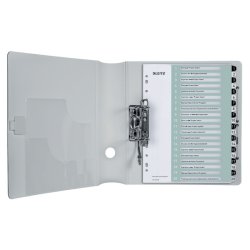 Leitz A4+ Register - printbar - PP - 1-20 - hvid/sort