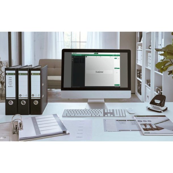 Leitz A4+ Register - printbar - PP - 1-20 - hvid/sort