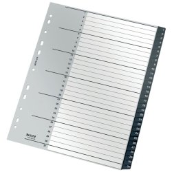 Leitz A4 Register - recycled - PP - 1-31 - sort