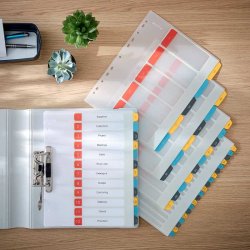 Leitz A4+ Register - printbar - PP - 1-20 - Cosy - farver