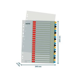 Leitz A4+ Register - printbar - PP - 1-20 - Cosy - farver