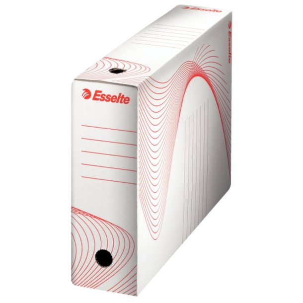 Esselte Arkivske -100% genanvendt blgepap - 245x100x345mm - hvid