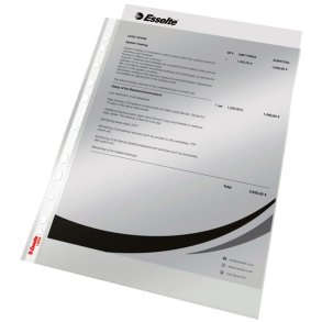 Esselte plastlommer A4 - 40my - glasklar - 100 stk.