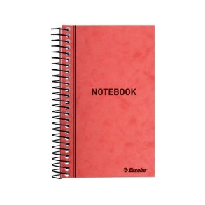 Esselte notesbog 8x13cm linieret - Linjeret sider uden huller - 50 arks blok med Spiralblok