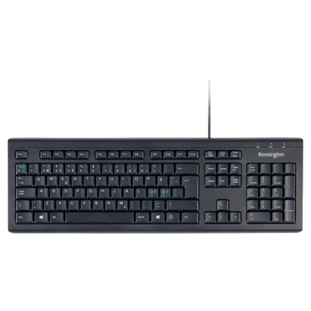 Kensington tastatur - Value Keyboard - sort - nordisk