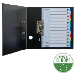 Esselte A4 Faneblade - PP - 12-delt - Farvede faner