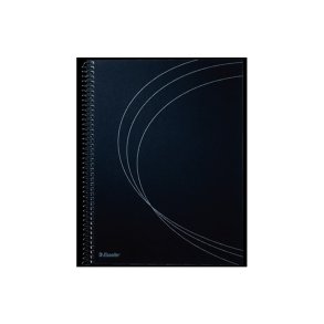 Esselte kollegieblok - A5 linieret - 75 linjeret sider uden huller - Hrd bog med Spiralryg