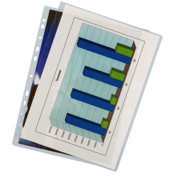 Leitz A4 Lamineringslommer - 80my forhullet matte - Egnet til varmelaminering - 100 stk.
