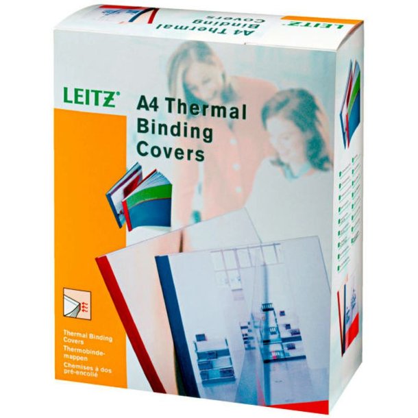 Leitz Limomslag - karton - 4mm - A4 - hvid - 100 stk.