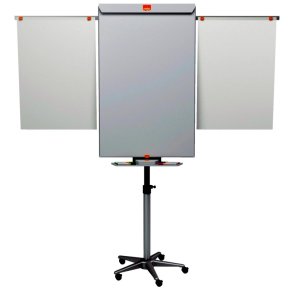 Nobo Flipover whiteboard p� hjul - magnetisk lakeret st�l - 2 sider