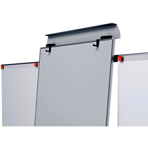 Nobo Flipover whiteboard p hjul - magnetisk lakeret stl - 2 sider