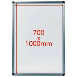Nobo skifteramme - Premium Plus - med klikramme - runde hjrner - 70x100cm