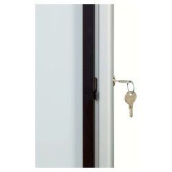 Nobo Opslagsskab - glas - indendrs - Magnetisk og lsbar - 8x A4 ark - hvid