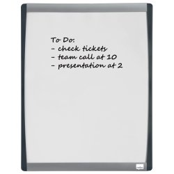 Nobo Whiteboard tavle - buet ramme - hvid - 33,5x28cm