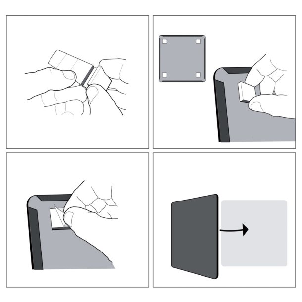 Nobo Whiteboard tavle - buet ramme - hvid - 58,5x43cm