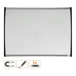 Nobo Whiteboard tavle - buet ramme - hvid - 58,5x43cm