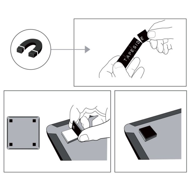 Nobo Whiteboard tavle - buet ramme - hvid - 58,5x43cm