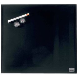 Nobo Glastavle - Diamond - dry wipe magnetisk overflade - 30x30 cm - sort