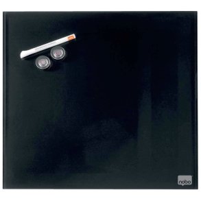 Nobo Glastavle - Diamond - dry wipe magnetisk overflade - 45x45 cm - sort