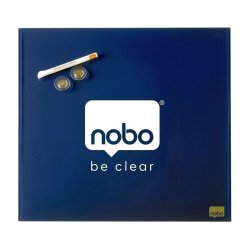 Nobo Glastavle - Diamond - dry wipe magnetisk overflade - 45x45 cm - bl