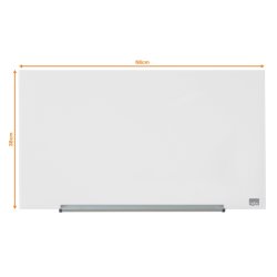 Nobo Glastavle - Diamond Impression Pro - 31" 68x38 cm - hvid