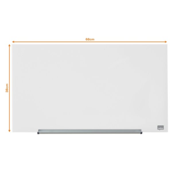 Nobo Glastavle - Diamond Impression Pro - 31" 68x38 cm - hvid