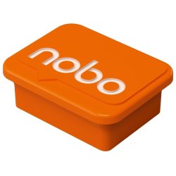Nobo whiteboard Magneter - Nobo orange - 18x22 mm - 4 stk.