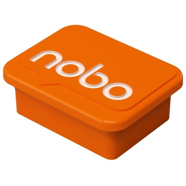 Nobo whiteboard Magneter - Nobo orange - 18x22 mm - 4 stk.