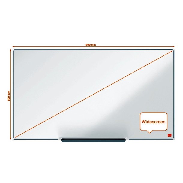 Nobo Whiteboard tavle - Impression Pro - vg monterbar - lakeret stl - magnetisk - 40" - 89x50 cm