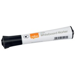 Nobo Whiteboard Marker - Glide - rund spids - 2mm - sort - 10 stk.